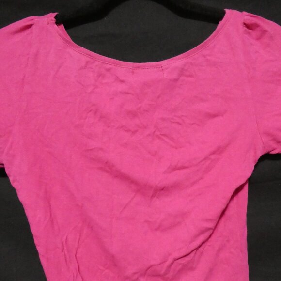 SEDUCTIONS | medium | Solid Pink Short Sleeve Round Neck Shirt - Picture 9 of 12
